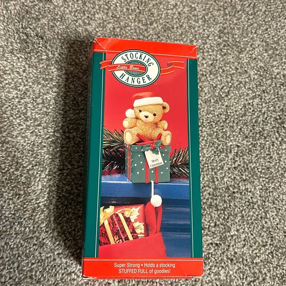 Vintage Hallmark Teddy Bear 1989 Stocking Holder - Picture 1 of 6